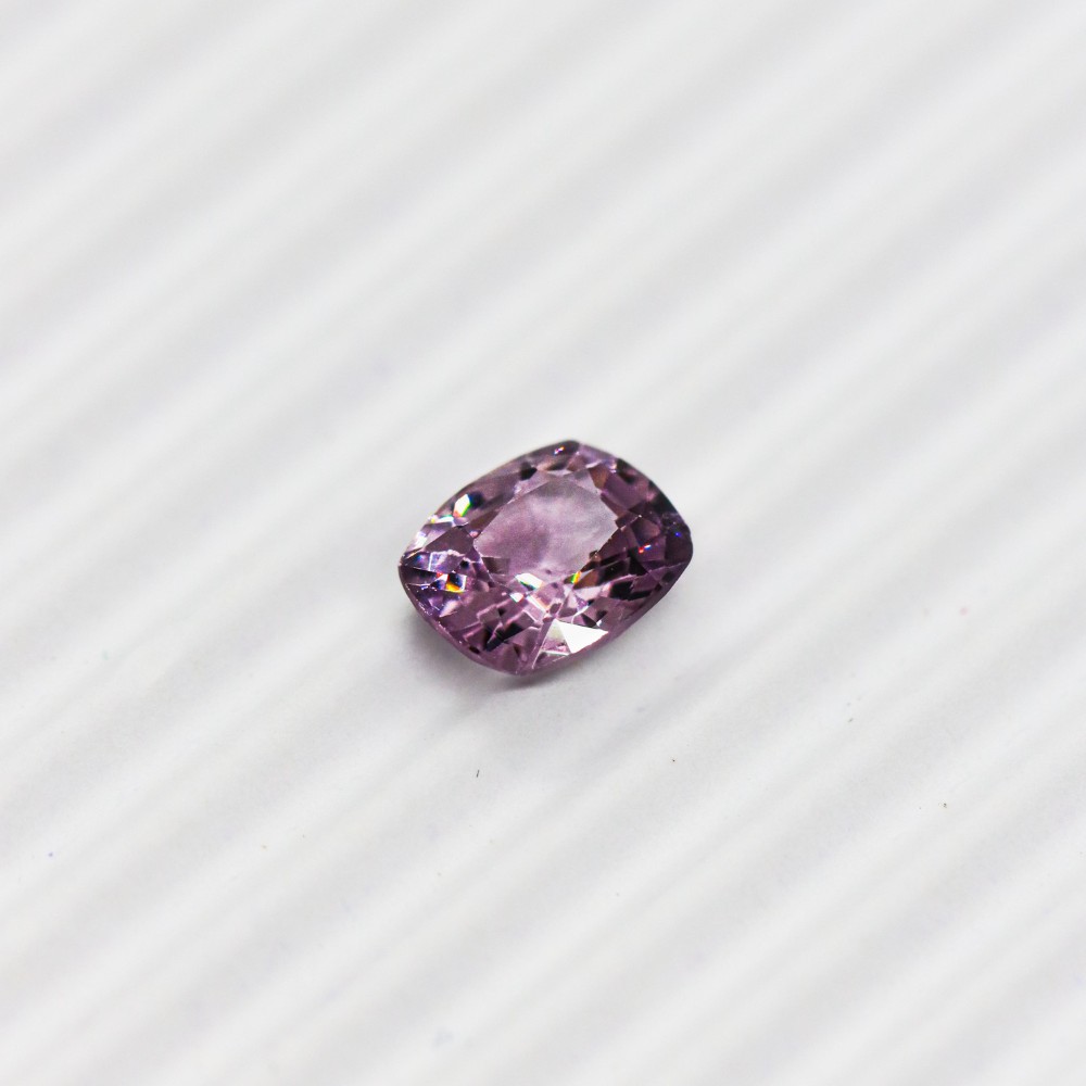 Single Rectangle Spinel Stone Deep Pink